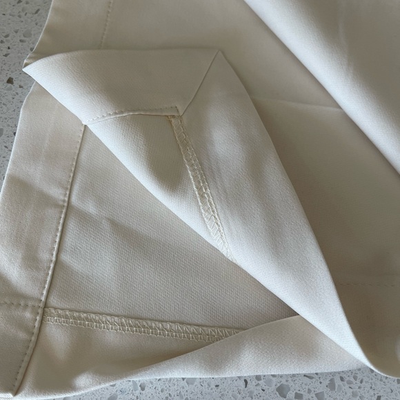 NWT Commense Solid Tube Top With Wide Leg Pants Set Cream Ivory Large - Picture 8 of 14